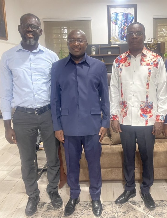 Dr George Asiamah with Dr Mahamudu Bawumia and Dr Gideon Boako